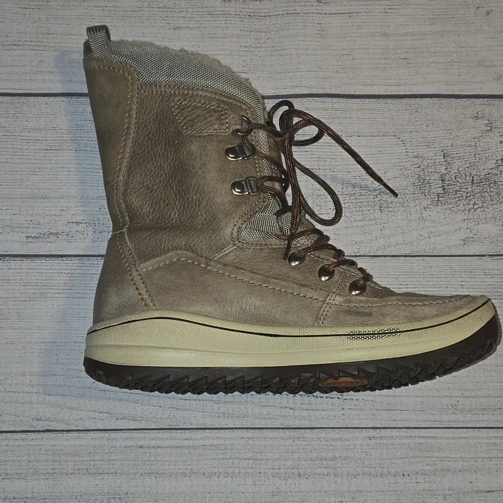 Ecco Women's Trace Boot Moon Rock Quarry/Textile Size 5.5 Taupe/Brown
